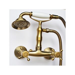 Смеситель для душа Magliezza Classico 50112-4-br в комплекте с лейкой TL-4-br (бронза)