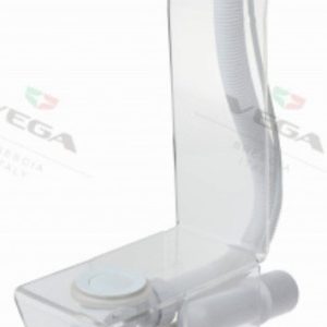 СЛИВ/ПЕРЕЛИВ С ГОФРОТРУБОЙ, ЦВЕТ БЕЛЫЙ